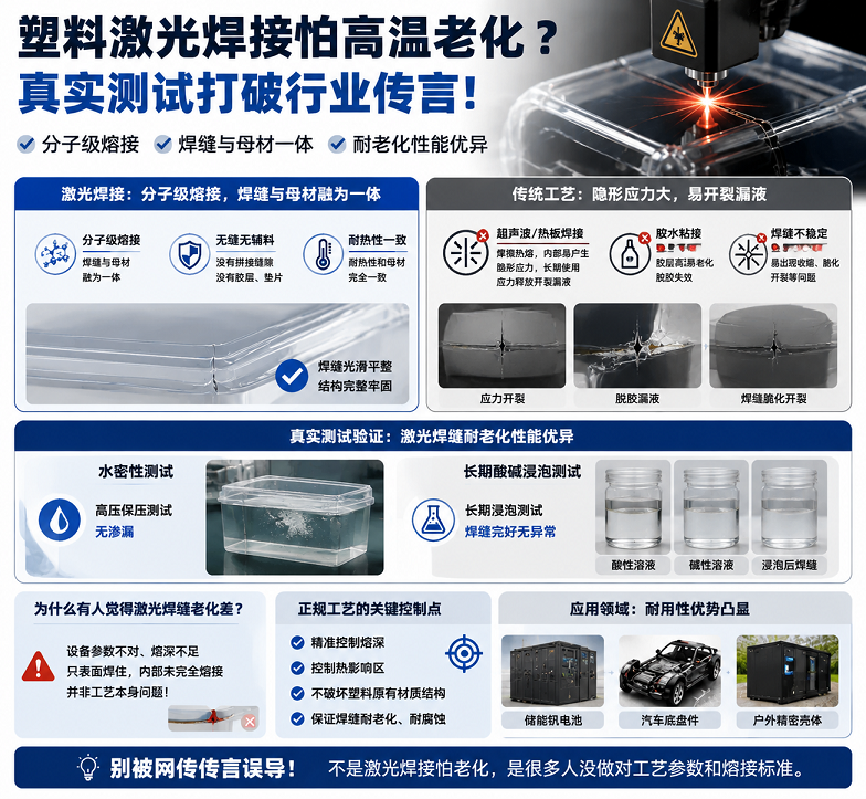 塑料激光焊接怕高温老化？真实测试打破行业传言